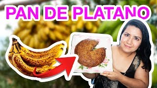 DELICIOSO PAN DE PLATANO  No tires platanos maduros [upl. by Clary]