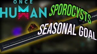 Destroy Sporocysts Seasonal Goal  Once Human [upl. by Tobye]