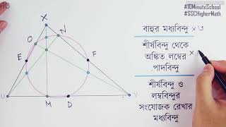 ০৩২২ অধ্যায় ৩  জ্যামিতি  নববিন্দুবৃত্ত Nine Point Circle SSC [upl. by Isej]