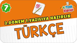 7Sınıf Türkçe  2Dönem 1Yazılıya Hazırlık ✏️ [upl. by Nnayr433]