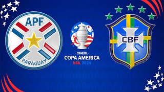 PARAGUAI X BRASIL 28062024 COPA AMÉRICA 2024 [upl. by Kcire795]