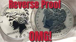 2023 Reverse Proof Morgan amp Peace Silver Dollar Unboxing  BUT the Quality [upl. by Eerehc]