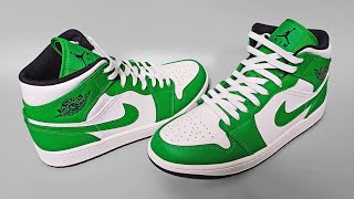 Laces Styles Jordan  How to new bar lace jordan 1 mid [upl. by Lekram]