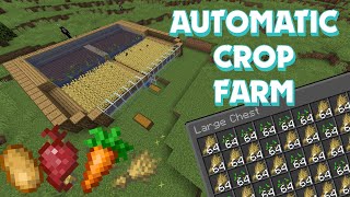 Automatic Crop Farm Minecraft Tutorial Efficient Farming Made Easy [upl. by Adnilreb883]