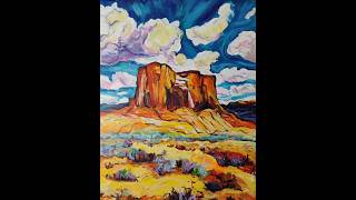 Rockscape shorts shortsvideo landscapepainting newmexico [upl. by Dahij]