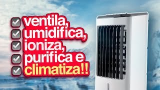 5 EM 1 IDEAL PRO VERÃO UNBOXING CLIMATIZADOR E UMIDIFICADOR BRITÂNIA BCL04F [upl. by Setsero]