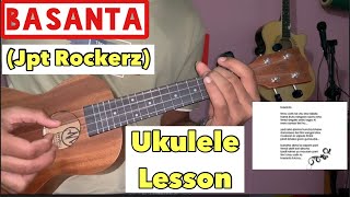 BASANTA  JPT ROCKERZ  EASY UKULELE LESSON [upl. by Niamart]