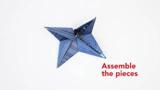 DIY  Folded Paper Stars Video [upl. by Leunamme]