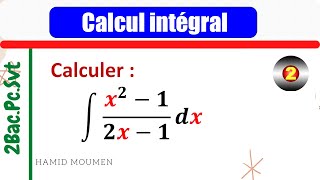 Calcul primitive  Fonction rationnelle 2Bac [upl. by Jillana]