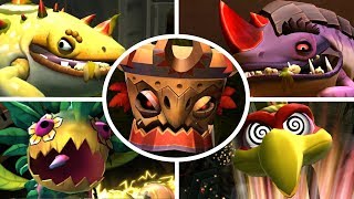 Donkey Kong Country Returns HD  All Bosses No Damage [upl. by Leanahtan699]