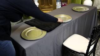 How to Decorate Long Folding Tables for a Banquet  Wedding Decor [upl. by Holly-Anne]