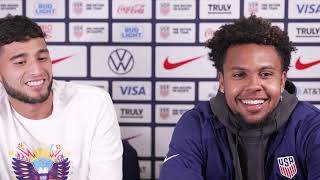 Weston McKennie amp Ricardo Pepi  October Training Camp Press Conference  October 11 2023 [upl. by Nabru269]