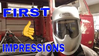 OPTREL WELDING HELMET FIRST IMPRESSIONS [upl. by Anastassia]