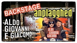 Il backstage di Anplagghed  Aldo Giovanni e Giacomo [upl. by Ainolopa]