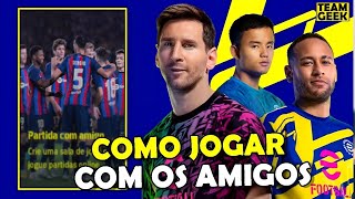 COMO JOGAR EFOOTBALL ONLINE COM SEUS AMIGOS [upl. by Cristal]