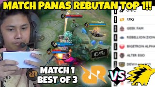 MATCH PANAS PAPAN ATAS RRQ VS ONIC MATCH 1 PERTARUNGAN MEREBUT TOP KLASMEN [upl. by Lainahtan]