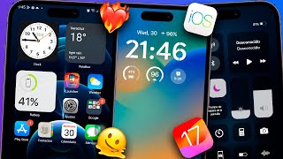 ¡TRANSFORMA por COMPLETO tu ANDROID en un iPHONE 2023 Con Launcher iOS 17  pantalla de bloqueo [upl. by Senskell386]