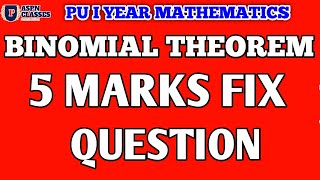 Binomial Theorem Class 11  JEE Main amp Advanced [upl. by Sharl]