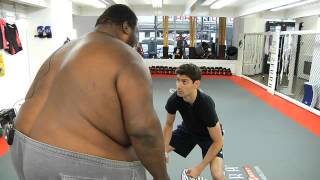 Ben Sumo Wrestles The The Worlds Heaviest Athlete [upl. by Nilat893]