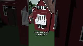 How to create a balcony in Planner 5D [upl. by Allimrac]