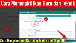 Cara Mengeluarkan Guru dan Tenaga Kependidikan dari Aplikasi Dapodik [upl. by Kcajyllib]