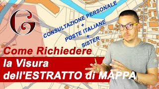 Come Richiedere la Visura dellESTRATTO di MAPPA  Consultazione Personale Poste Italiane e Sister [upl. by Eb]