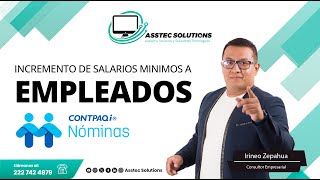 Incremento de salarios minimos a los empleados [upl. by Godred]