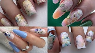 Floral manicure More than 50 manicure ideas in different shades that are very easy to do [upl. by Enimrac224]