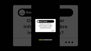 Onde encontrar informações sobre investimentos [upl. by Dunham]