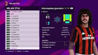 eFootball PES 2020 PS4  AC MILAN CLASSIC ALL TIME XI  1100 [upl. by Dan]