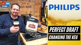 Perfect Draft Keg  how to change the barrel on a Phillips home beer machine [upl. by Jameson]