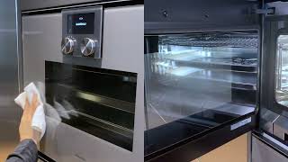 Gaggenau CombiSteam Oven 200 series BSP 250251 Cleaning and Maintenance [upl. by Ydnar]