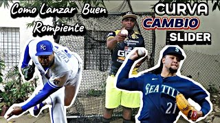 Forma Fácil Y Sencilla De Lanzar Rompientes ⚾️ [upl. by Yspyg]