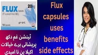 Flux capsule Fluoxetine 20 mg uses in Urdu Hindi  depression tension anxiety [upl. by Lihcox]