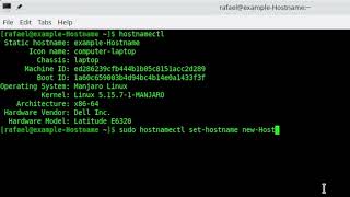 How to Update  Change Hostname in Arch or Manjaro Linux [upl. by Rafferty707]