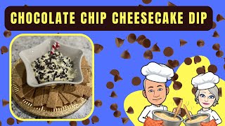 Easy Christmas Dessert  Chocolate Chip Cheesecake Dip [upl. by Rosenblast]