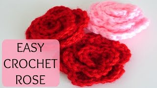 How to Crochet a Rose [upl. by Nho]