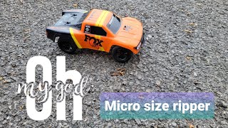 Team Associated SC28 Fox edition bashing and crashing [upl. by Annairdua]