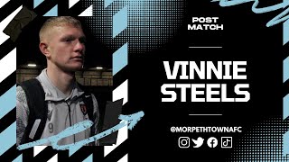 Reaction Morpeth Town Midfielder Vinnie Steels Post Hyde United A  2324 [upl. by Anaejer]