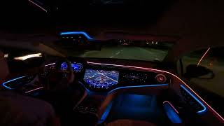 ASMR Highway No Talking No Music No Ads Mercedes EQS [upl. by Erb119]