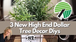 3 NEW Home Decor DIYS On A Budget  Dollar Tree High End Decor [upl. by Noble]