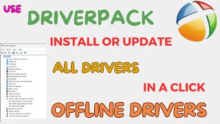 DriverPack to Install or Update Windows 10 Drivers  Use DriverPack to find Missing Drivers [upl. by Yaniv]