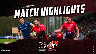 Doncaster Knights v Cornish Pirates Extended TRYlights 2324 [upl. by Aeli105]