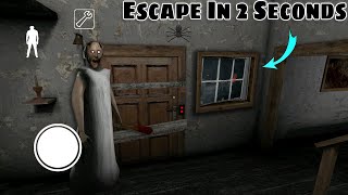 Escape in 2 Seconds form Granny House  Game Definition Scary Granny game Secret Trick Horror ग्रैनी [upl. by Ahseym]