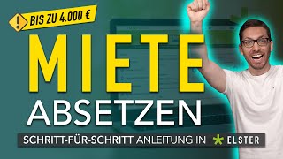 Miete erstattet bekommen vom Finanzamt Bis zu 4000 € mit Elster Online Tutorial 2022 [upl. by Lavine277]