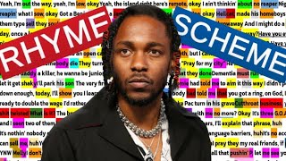 Kendrick CHOSE VIOLENCE with Drake on euphoria DISS  Rhyme Scheme [upl. by Nah]