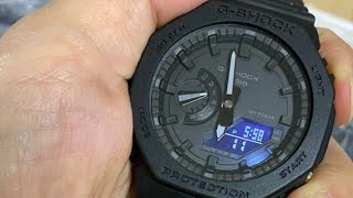 Unboxing Fake Gshock GA2100 1A1 All Black TMJ [upl. by Gaige]