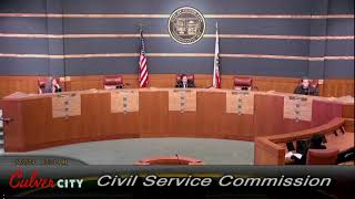 Culver City Civil Service Commission 100224 [upl. by Helas]