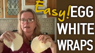 Easy Egg White Wrap Recipe  DIY for Carnivore Diet Keto Gluten Free [upl. by Revart427]