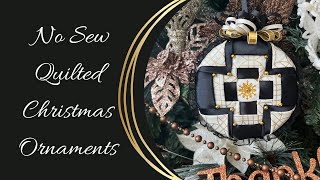 No Sew Quilted Christmas Ornament [upl. by Maris]